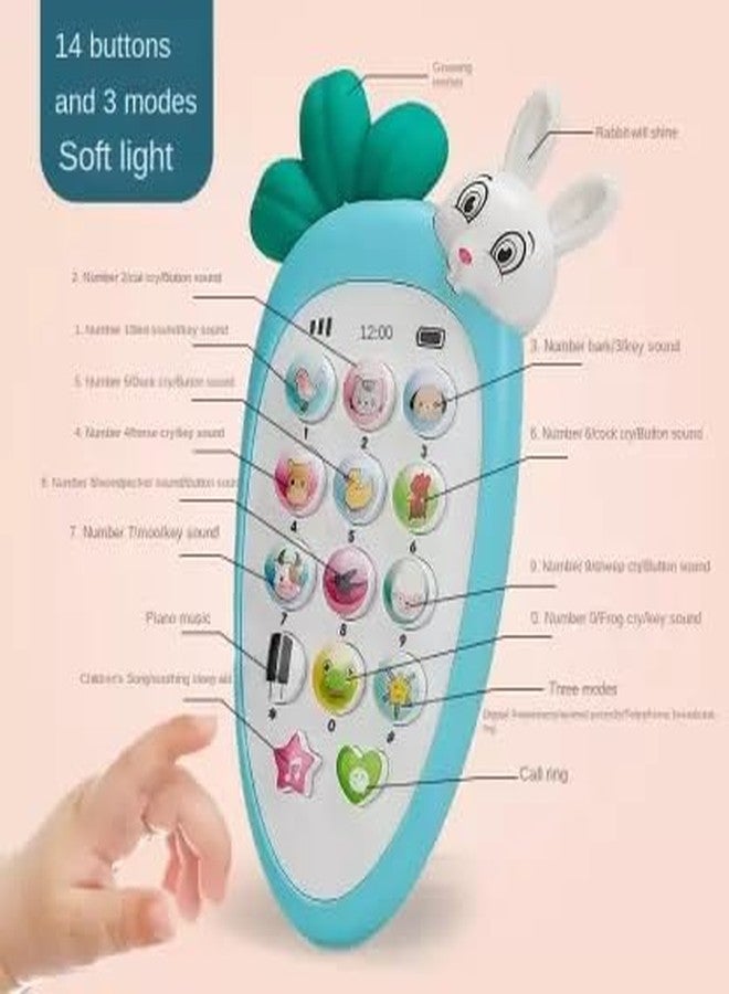 KITIKITTZ KITI KITS Carrot Musical Mobile Cordless Smart Phone Toy for Kids with Smart Light Pack of 1 Phone【Colors as Per Stock】【1 Yr & Up】 - Image 2